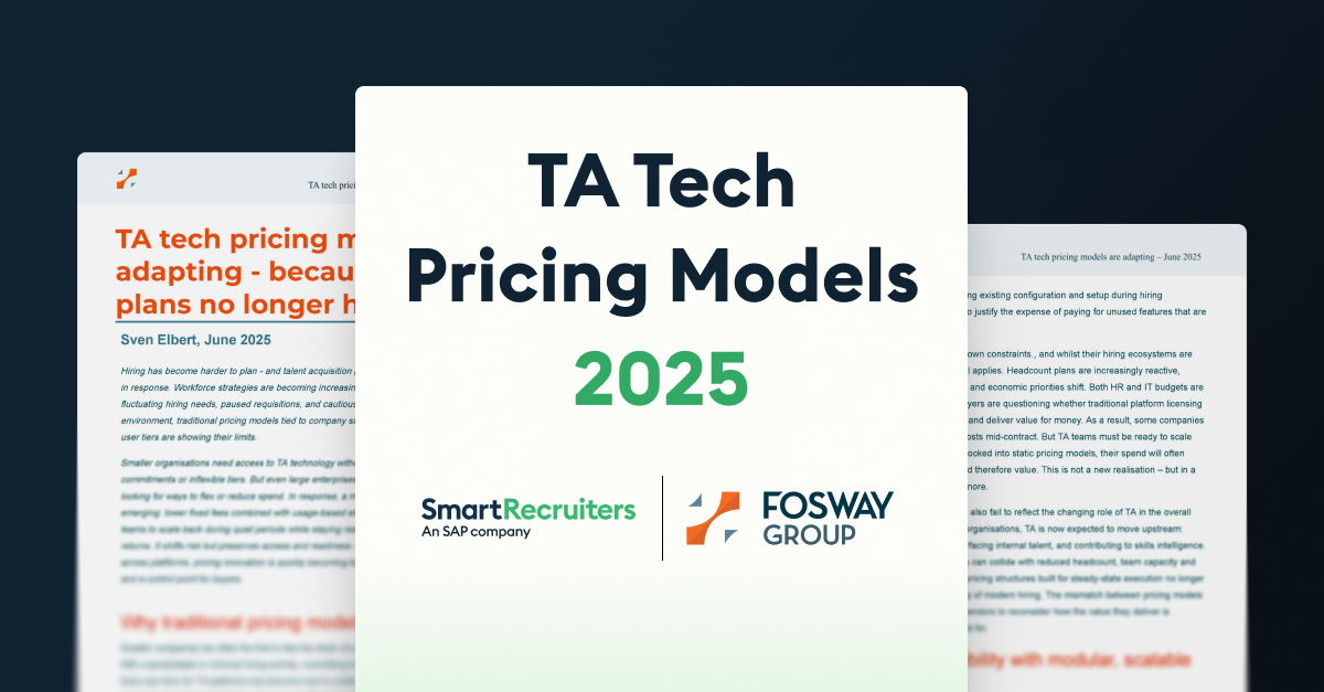 TA tech pricing models are adapting – because hiring plans no longer hold