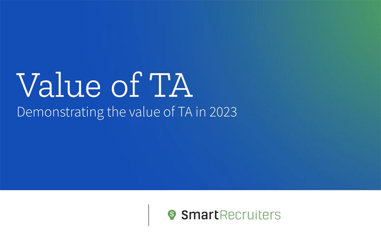 The Value of TA: How to show your Business Impact